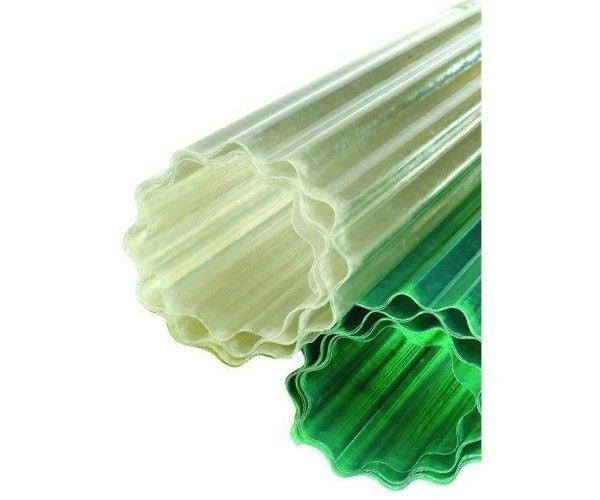 Vigor-blinky Ondulux Pannello Ondulato Poliestere Fibra di Vetro 10 m Altezza 200 cm Spessore 8-10 mm Trasmissione Luminosa 86% colore Neutro