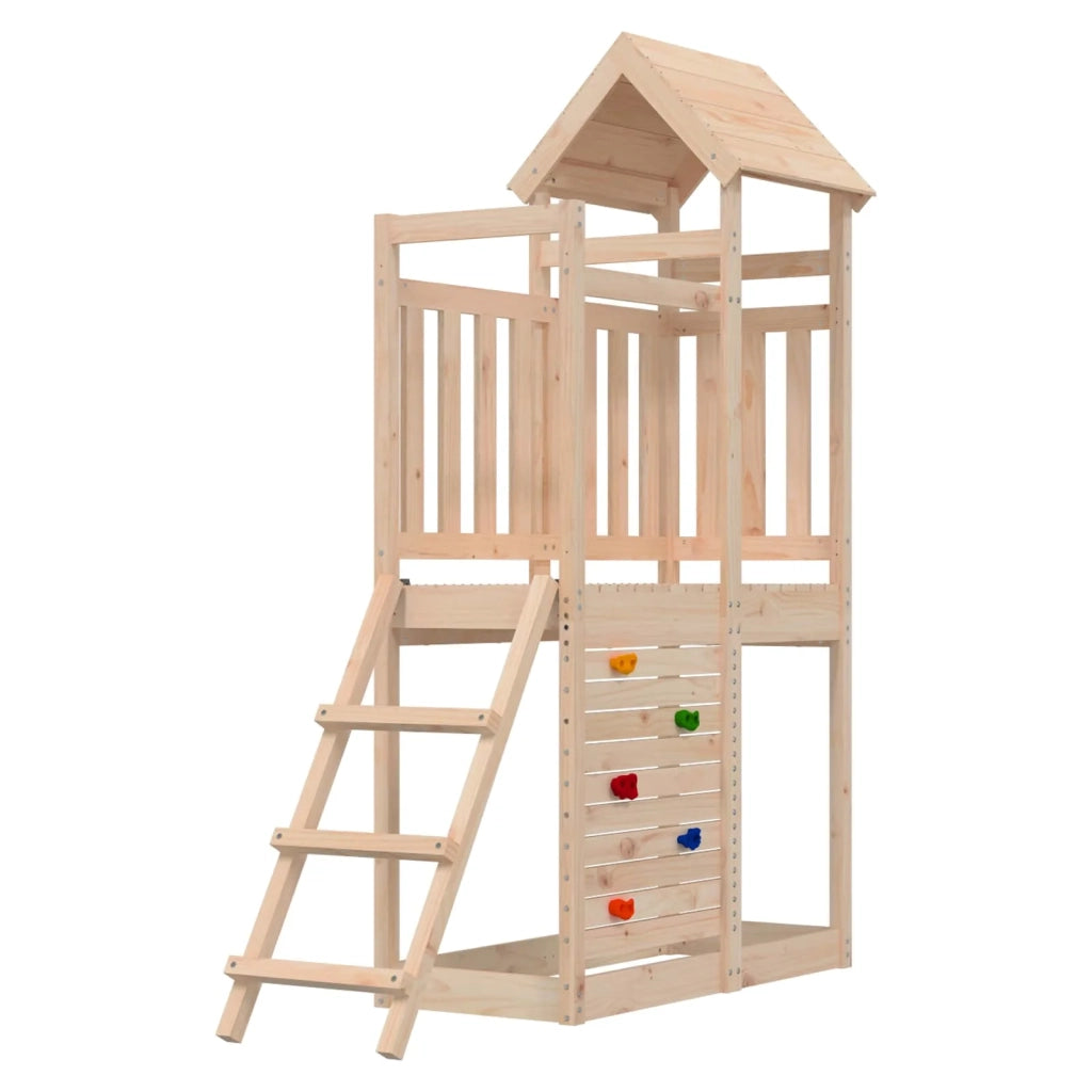 Torre da Gioco Marrone 110,5 x 52,5 x 214 cm Pino massello