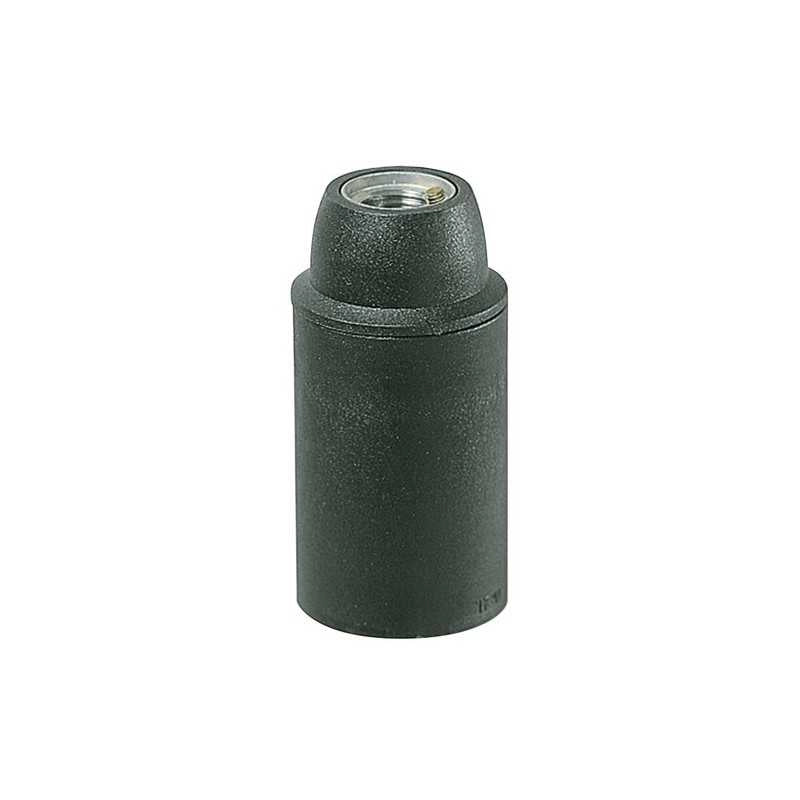 02121 Portalampada E14 M10X1 Cm/Liscio Nero