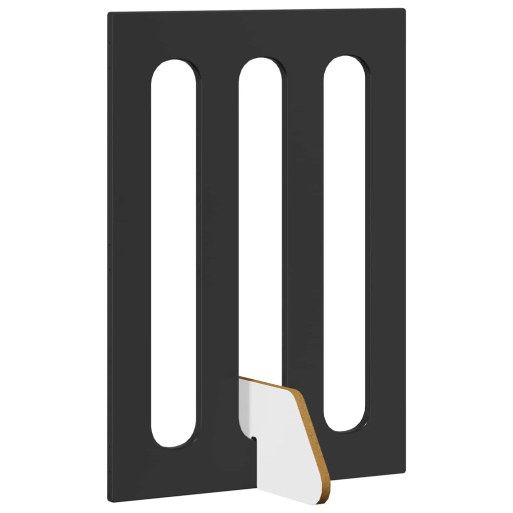 Recinto pieghevole per animali 2 pz Rovere Nero CFW8160680
