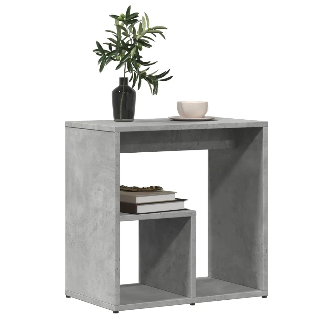 Tavolini 2pz Grigio Cemento 50x30x50 cm in Legno Multistrato 840562