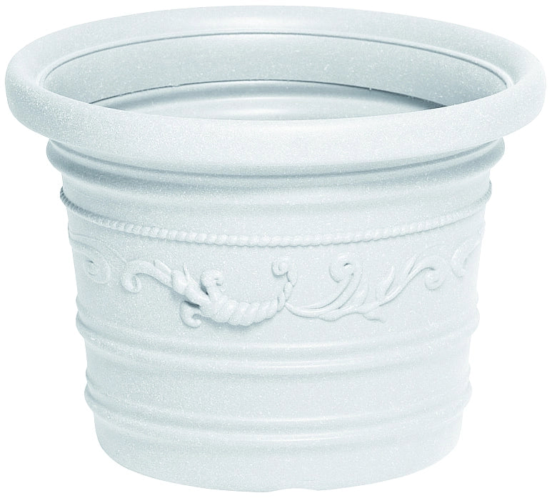 VASO TONDO FESTONATO PRESTIGE Col. Bianco Ø cm. 50