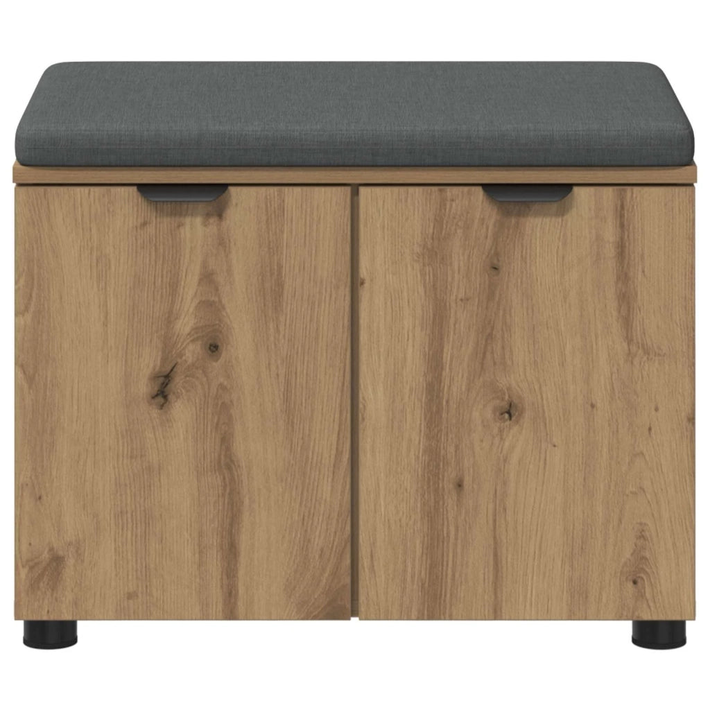 Panca per scarpe con cuscino Rovere Artigianale 60 x 38 x 46 cm 906097