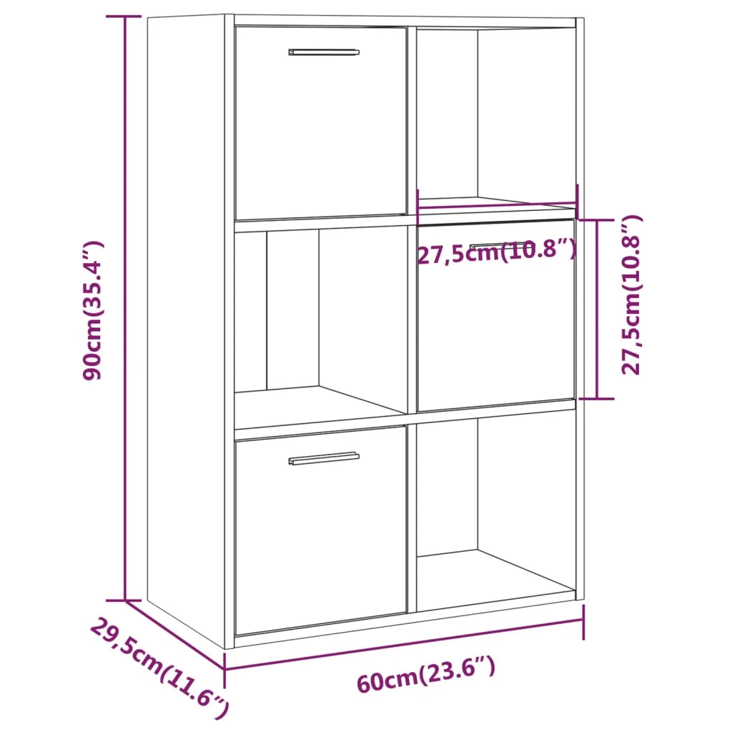 Mobile Contenitore in Rovere Fumo 60x29,5x90 cm cod mxl 17838