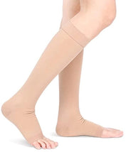 Compressi di supporto grado superiore 20-30 mmHg - Compressi per donne/uomini - Aperti - Sostenitori di compressione - Migliorata circolazione - Riduzione dei gonfiori