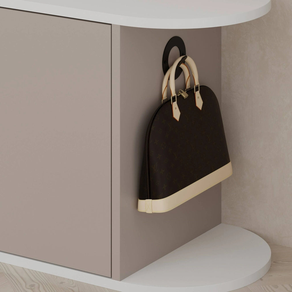 Mobile Portascarpe Kyle, Scarpiera 8 Paia, 104x37x50h cm Beige