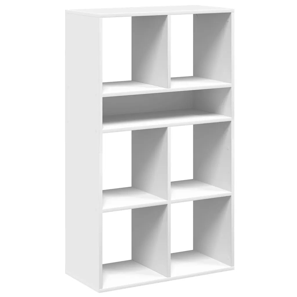 Libreria Bianca 66x31x112 cm in Legno Multistrato
