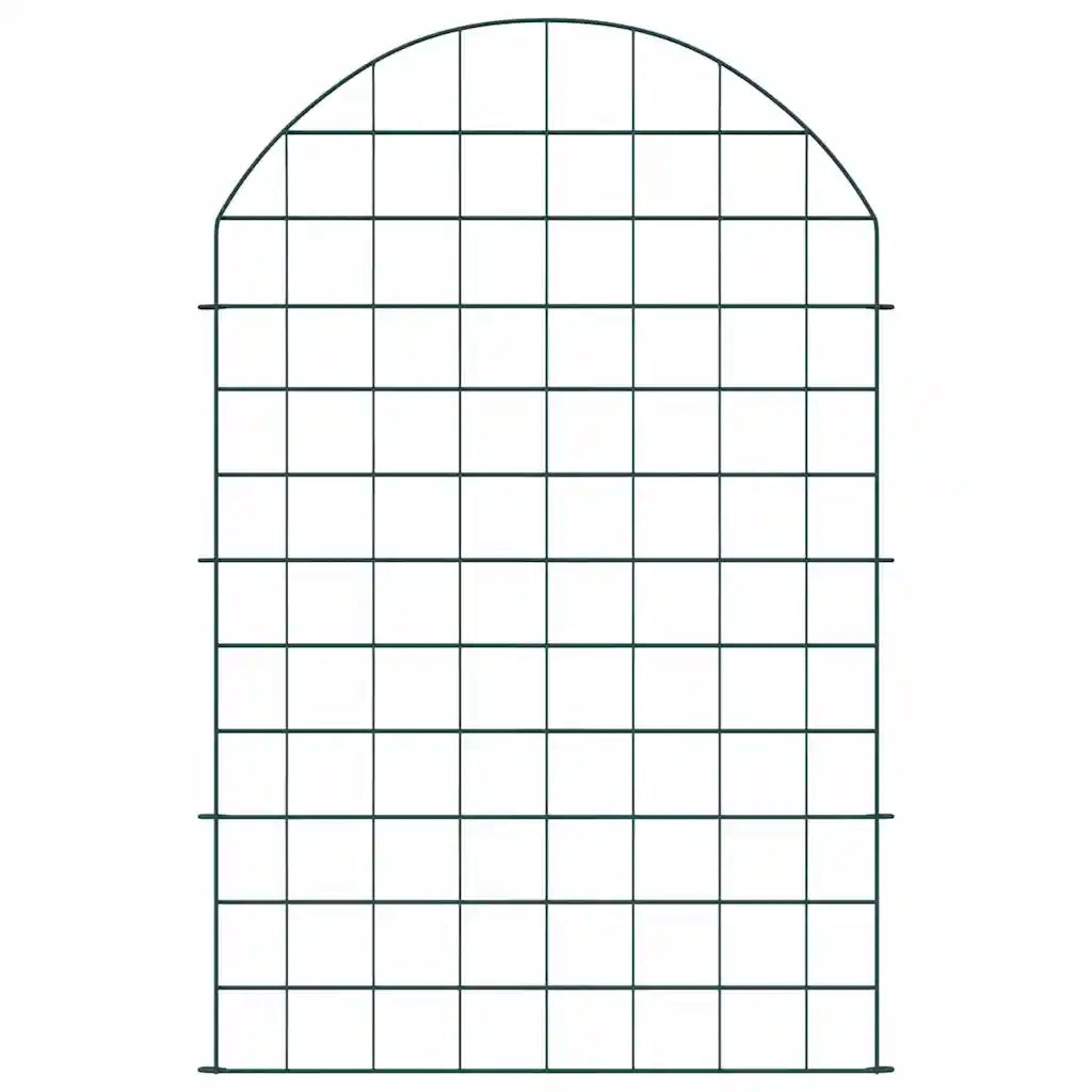 Set di Recinzione per Stagno 8 pcs Verde 50 x 80 cm Acciaio 42017317