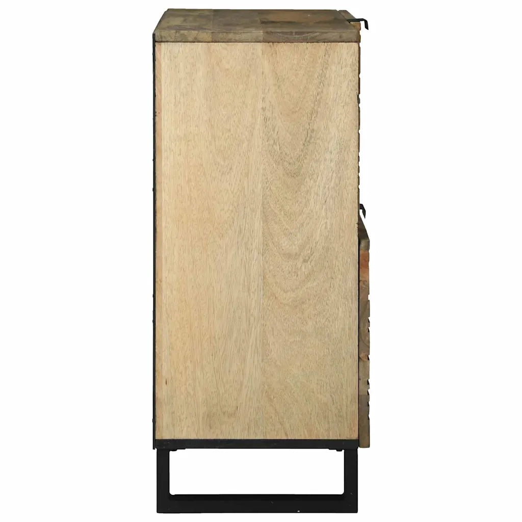 Credenza | Madia | Buffet da pranzo | Armadio da pranzo Marrone 80 x 33 x 75 cm legno massello di mango