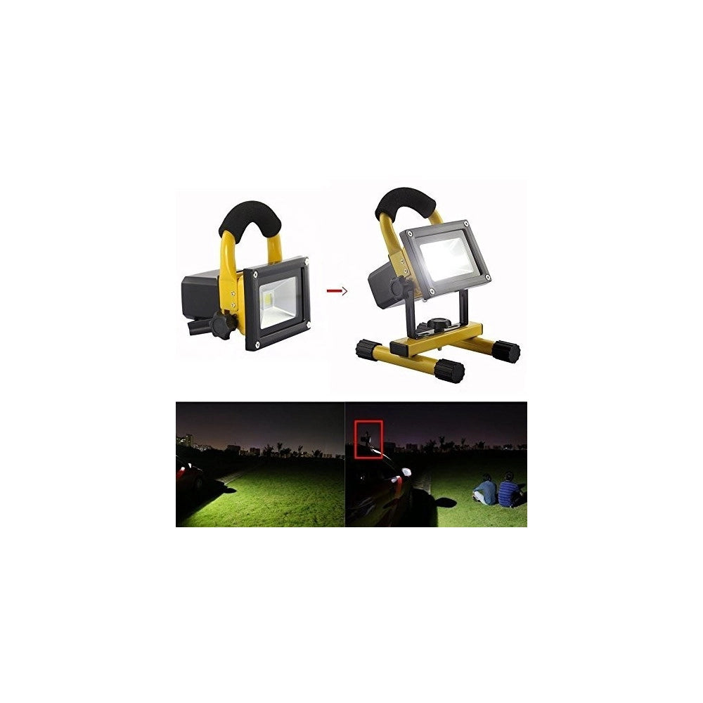 Trade Shop - Faro Ricaricabile Faretto Impermeabile Led Luce Bianca Emergenza Portatile -  30 Watt