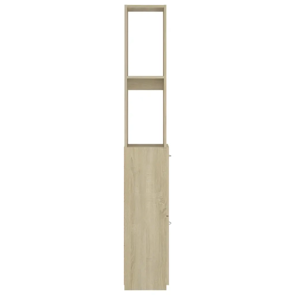 Armadio da Bagno Rovere Sonoma 25x25x170 cm in Truciolato cod mxl 14829