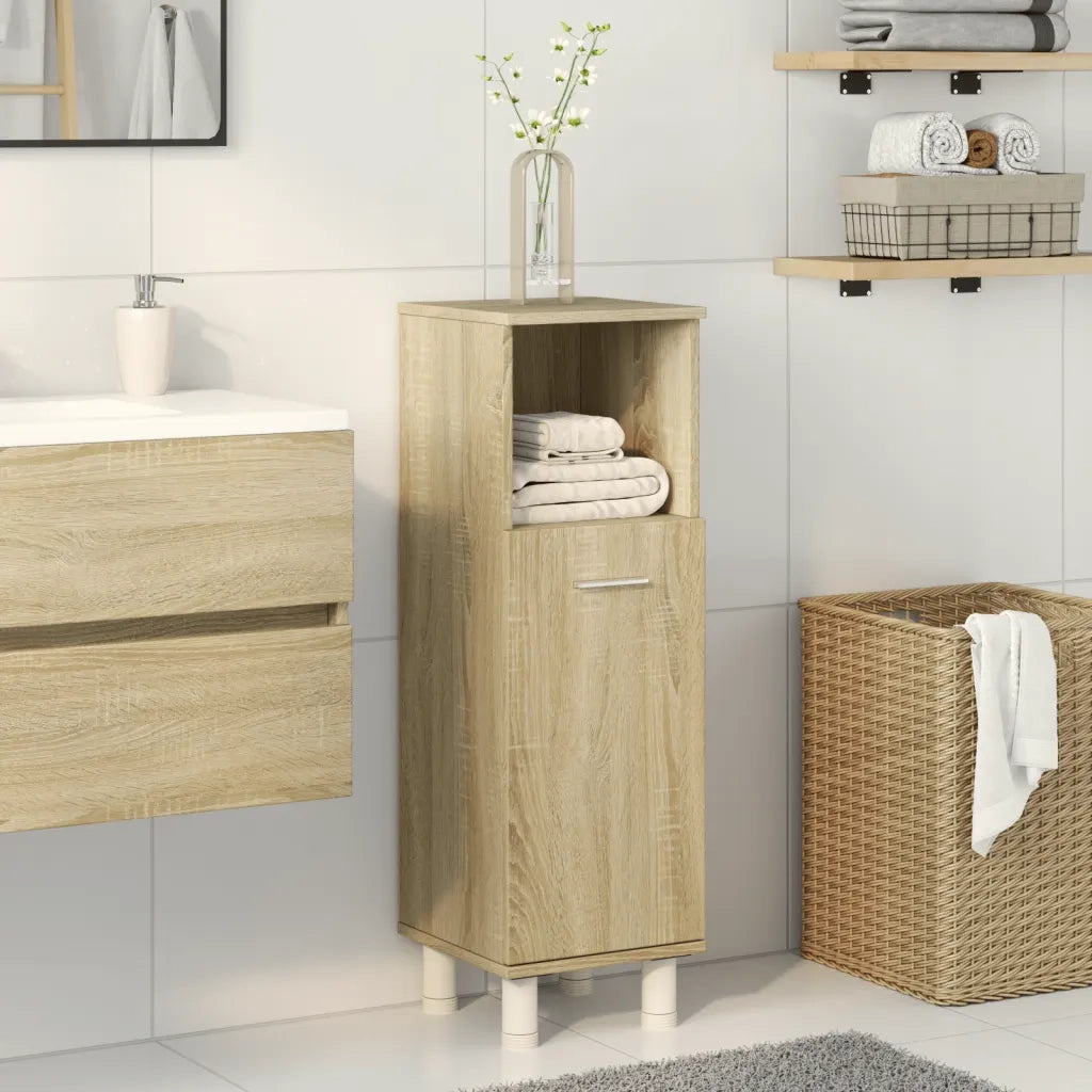 Mobile da Bagno | Armadio da bagno Rovere Sonoma 30,5x30x95cm in Truciolato
