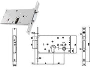 ELETTROSERRATURA INFILARE PER FASCE SOLO SCROCCO MM.78 H 85000  mm.70 (Y8500070080)    YALE