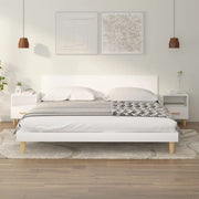 Comodini 2 pz-Set di 2 Tavolino da notte Bianchi 40x35x47 cm