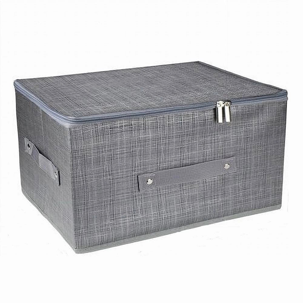 Trade Shop - Scatola Box Salvaspazio Portatutto Contenitore Organizer Cerniera 79415 35x26x20cm -