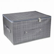 Trade Shop - Scatola Box Salvaspazio Portatutto Contenitore Organizer Cerniera 79415 35x26x20cm -