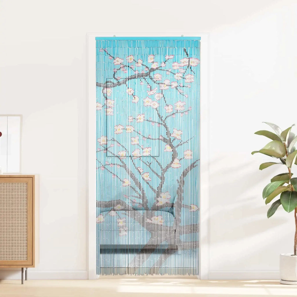 Tenda per Porta Antinsetti multicolore 200 x 90 cm Bambù 42030051