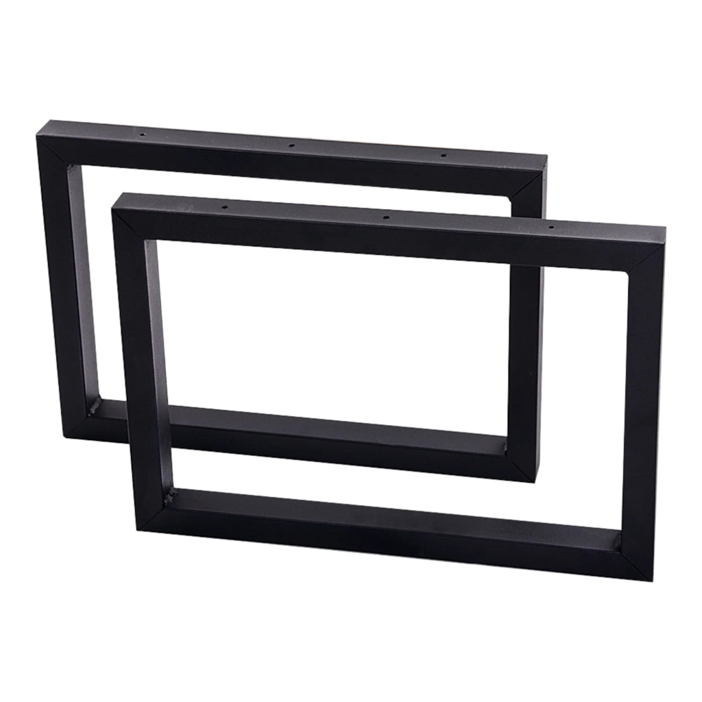 Set di 2 gambe rettangolari in acciaio per tavolo 35 x 50 cm 03_0008086