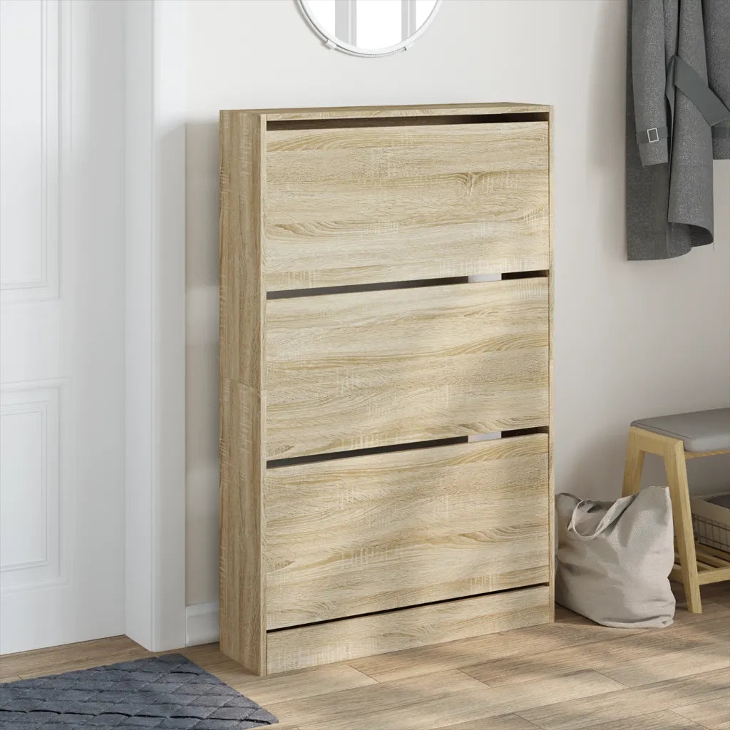 Scarpiera | Mobile per scarpe Rovere Sonoma 80x21x125,5 cm in Legno Multistrato