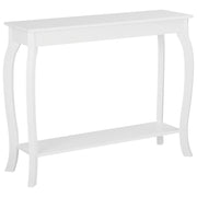 Consolle Bianco 100 x 30 cm Scaffale Espositore Moderno in Stile Francese Soggiorno Corridoio Camera da Letto