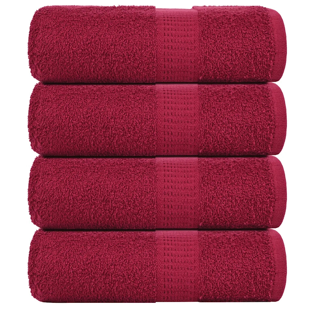 Asciugamani per Sapone 4 pz BordÃ² 30x30 cm 360 g/mÂ² 100% Cotone