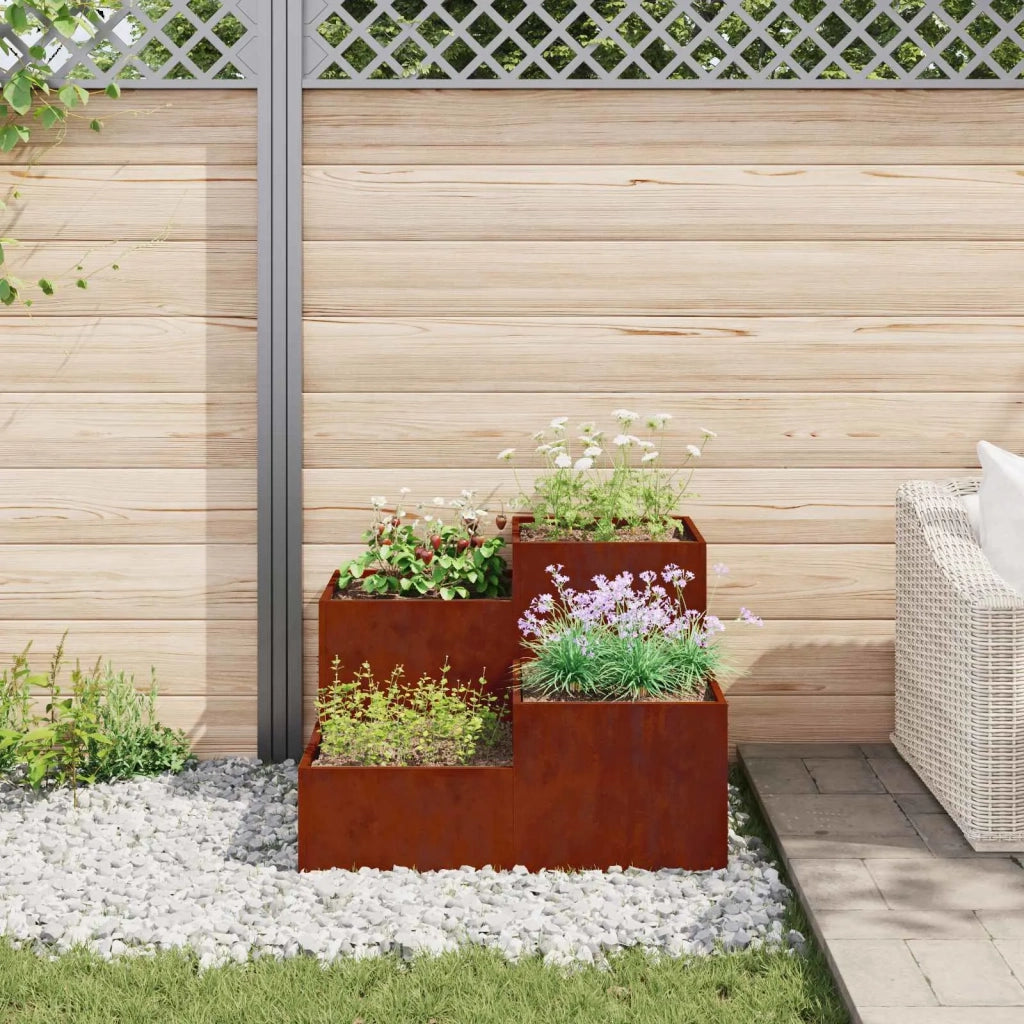 Vaso da giardino Ruggine 100 x 100 x 60 cm