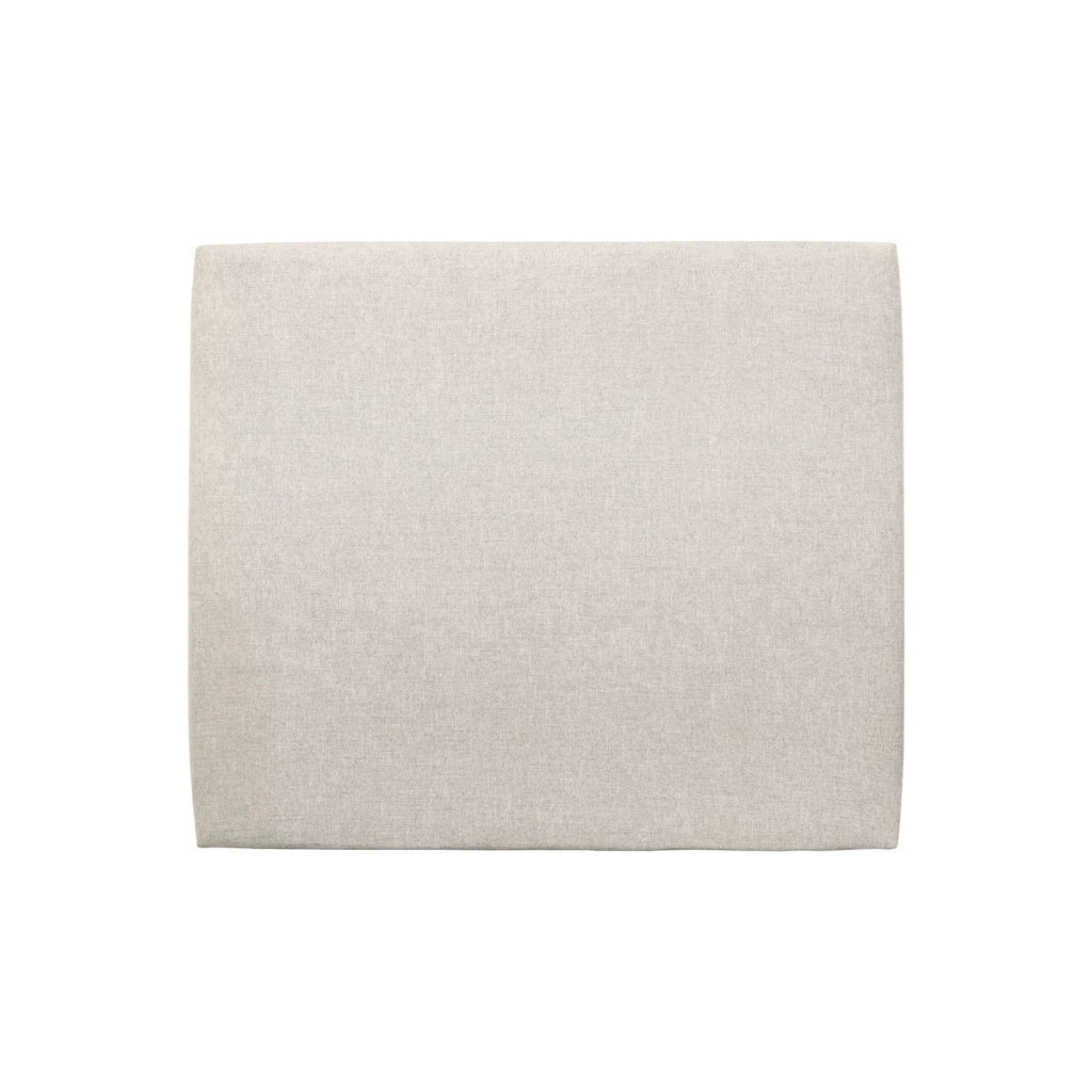 Testiera in tessuto natté beige chiaro liscio L160 cm