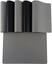 Set di 6 Piatte - Nero-Luce Grigia - Stile e Protettivo