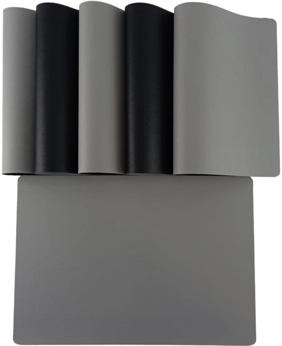 Set di 6 Piatte - Nero-Luce Grigia - Stile e Protettivo
