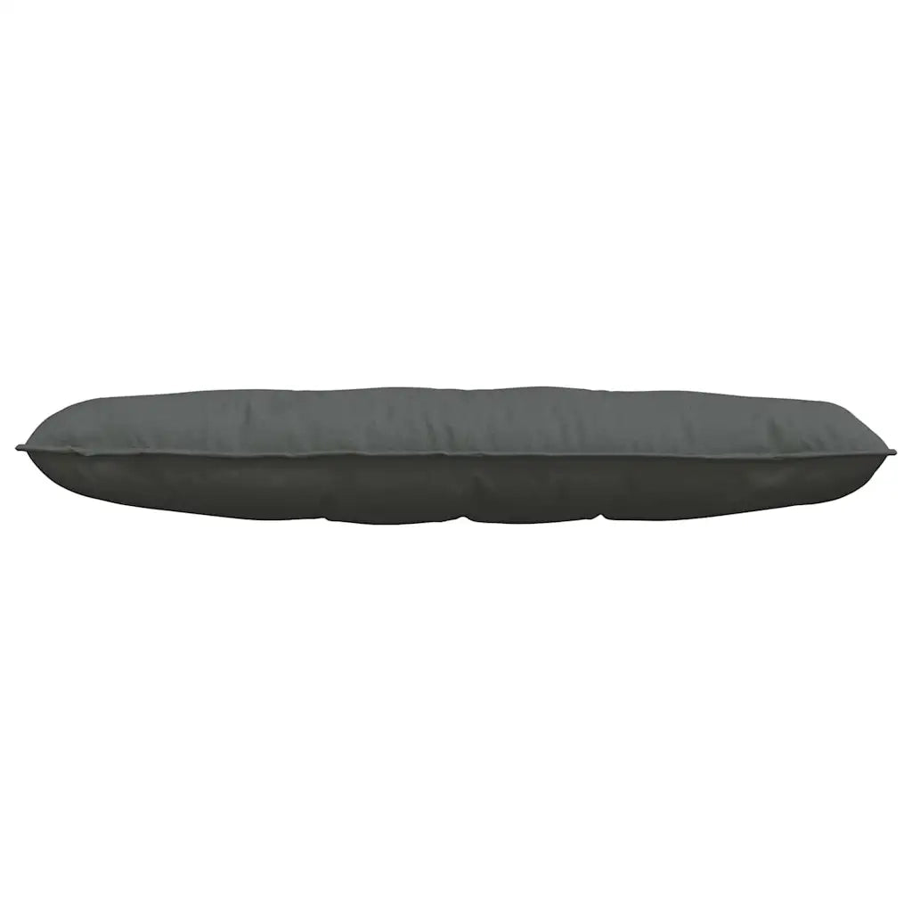 Cuscino per Schiena Grigio scuro 140 x 19 x 50 cm Tessuto