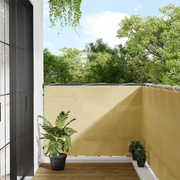 Paravento da Balcone-Pannello per balcone Sabbia 120x500 cm 100% Poliestere Oxford