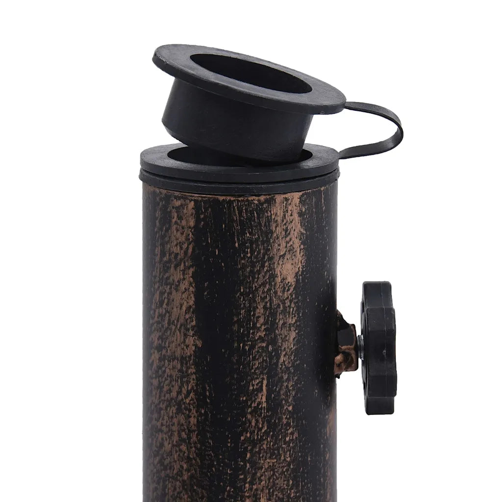 Base Ombrellone-Supporto per ombrellone Bronzo 12 kg 49 cm in Ghisa