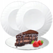 Set di 3 piatti da dessert KADAX da 20 cm, colore bianco.
