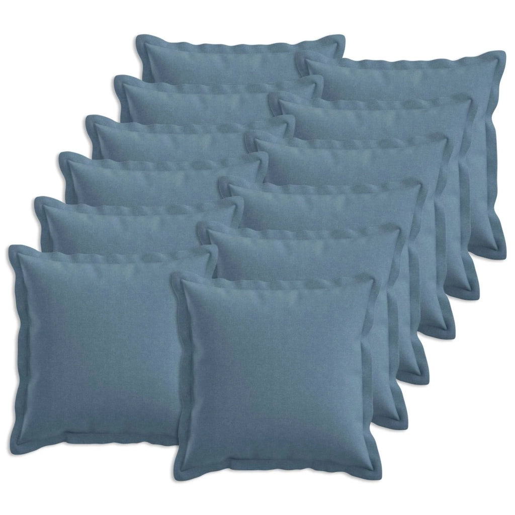 Federa 12 pcs HOUTEN Blu jeans 40 x 40 cm Lino 916695