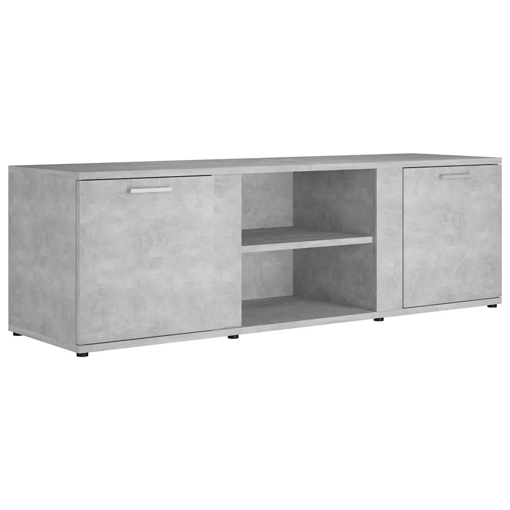 Mobile Porta TV Grigio Cemento 120x34x37cm in Legno Multistrato 801165