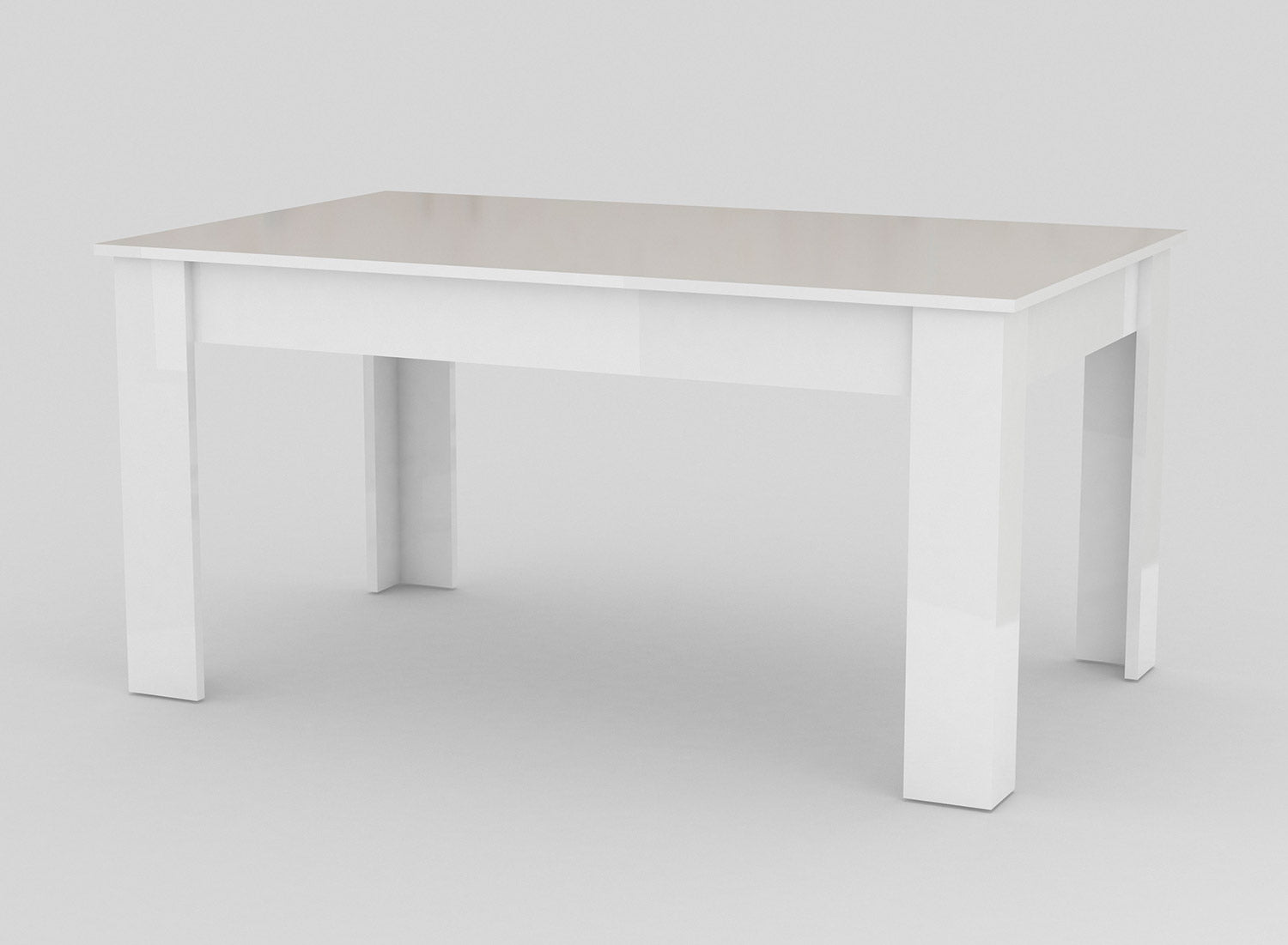Tavolo Allungabile 160/210x90x75 cm Jesi Bianco Lucido