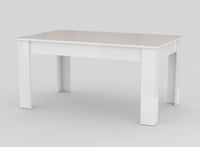 Tavolo Allungabile 160/210x90x75 cm Jesi Bianco Lucido