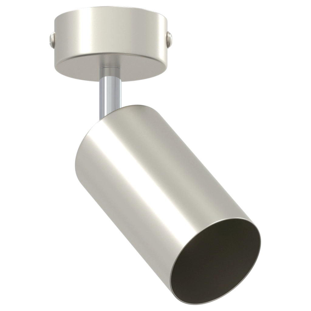 Faretto da soffitto 1 Via Regolabile Nichel Spazzolato GU10