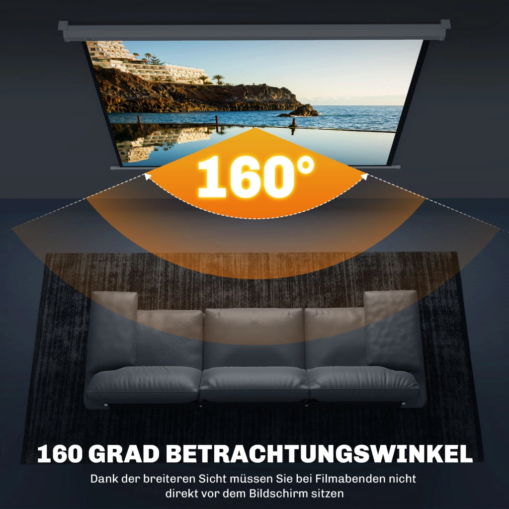 Schermo proiezione 84'' 171x128cm formato 4:3 HD 4K ¨C Xylo ¨C Bianco