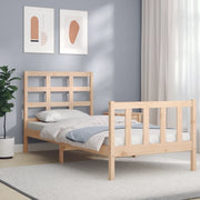 Giroletto senza Materasso-Struttura Letto 90x200 cm in Legno Massello di Pino 233916