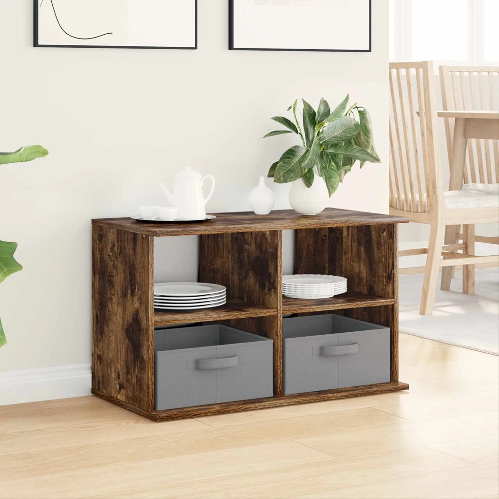 Supporto TV con cassetto Rovere fumé 79 x 40 x 48 cm 8000464