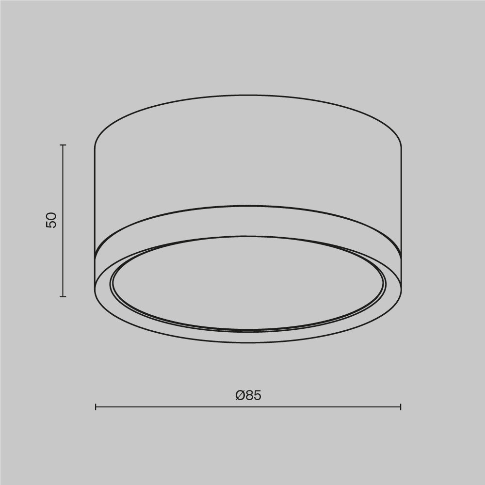 Plafoniera spot da soffitto nera Maytoni HOOP GX53