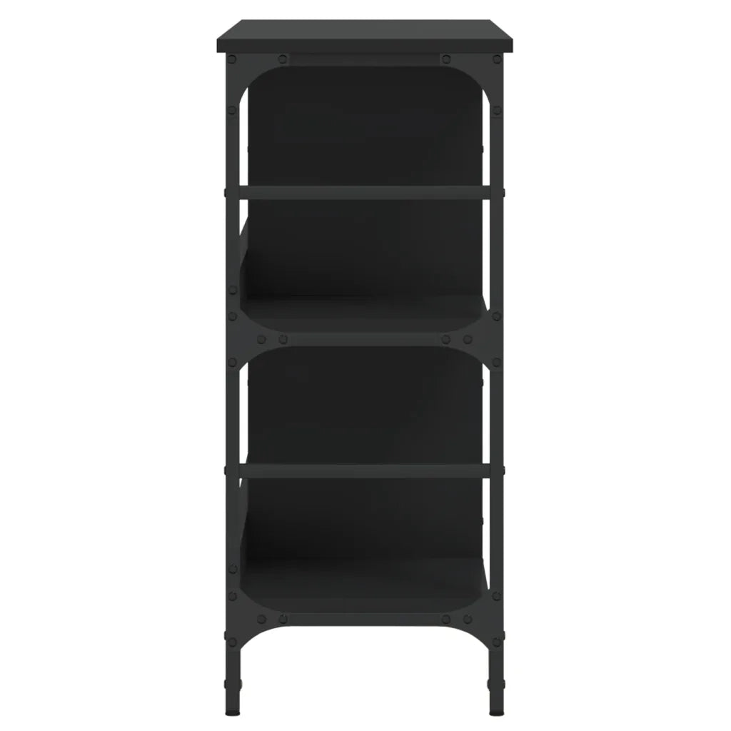 Credenza Nera 102x32x73,5 cm in Legno Multistrato 837722