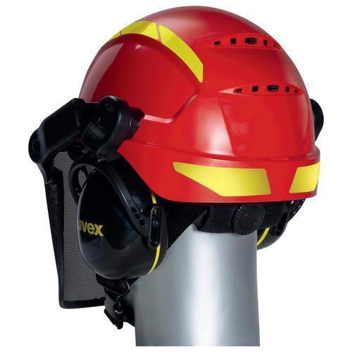 Uvex 9774238 casco di sicurezza Polietilene ad alta intensità Rosso, Giallo
