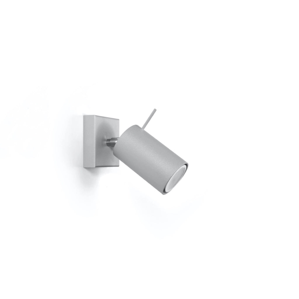 Applique Pure Lume Torque 1 luce grigia GU10 metallo