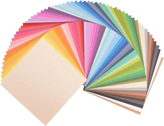 Papier per Scrapbook 216 g - Florence 6x6 - x60 fogli multipack papier multicolor - 15 x 15 x 8 cm