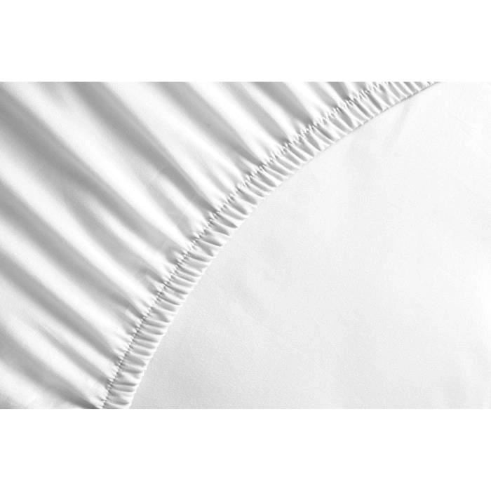 Lenzuolo con angoli - HOME LINGE PASSION - HP71768 - 160 x 200 cm + cuffia 30 cm - Microfibra - 82 g - Bianco