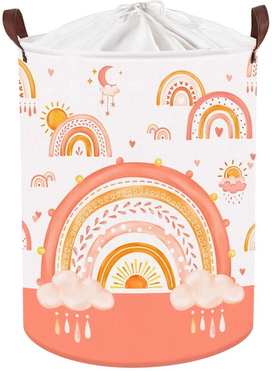Decorazione per bambino 45L - nuvola arcobaleno - contenitore per giocattoli per camera da letto dei bambini, 36x45 cm