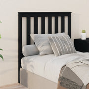 Testiera per Letto-Testata-Testiera Decorativa Nera 96x6x101 cm in Legno Massello di Pino