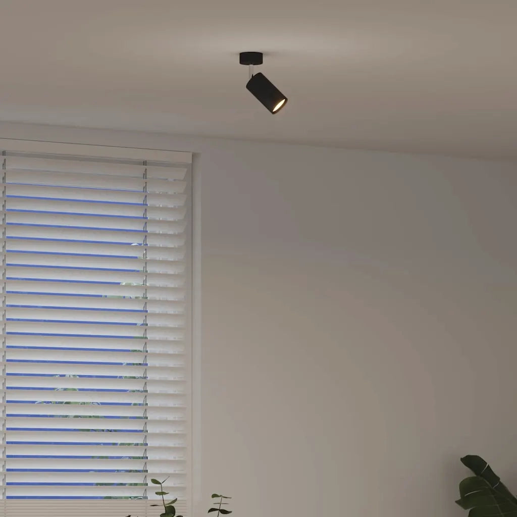 Faretto da soffitto con i riflettori Nero 6 x 6 x 16 cm Metallo CFW8813049